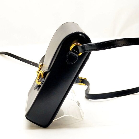 Gucci Black Leather Shoulder Bag mon590-101625 - Picture 3 of 16